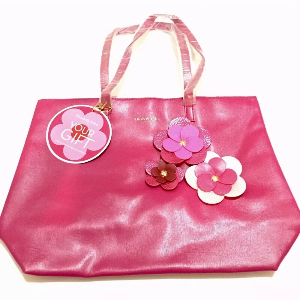 Elizabeth Arden Pink Floral Tote Bag